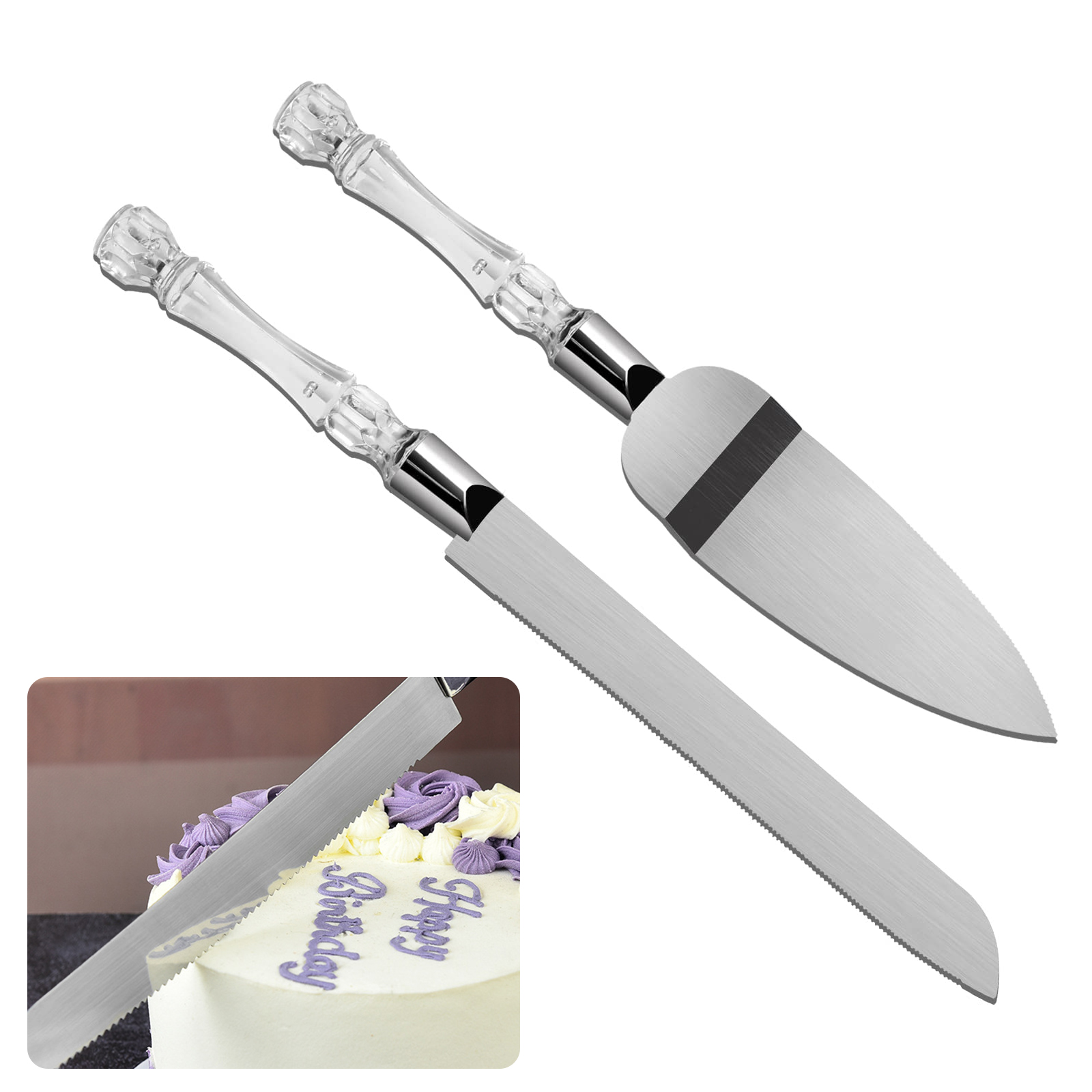 Offset Spatula Set - Juego de cuchillos y servidor para