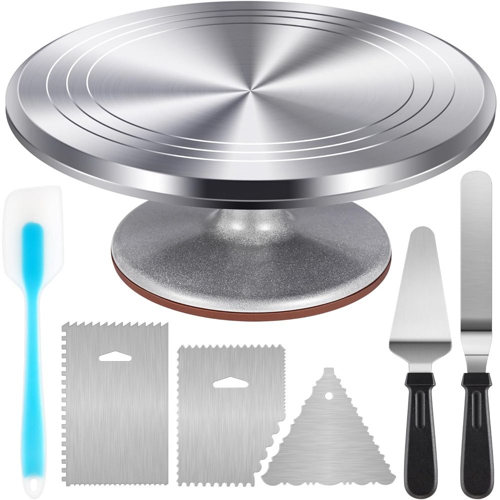 Offset Spatula Set - Juego de Soporte Giratorio para Tartas,