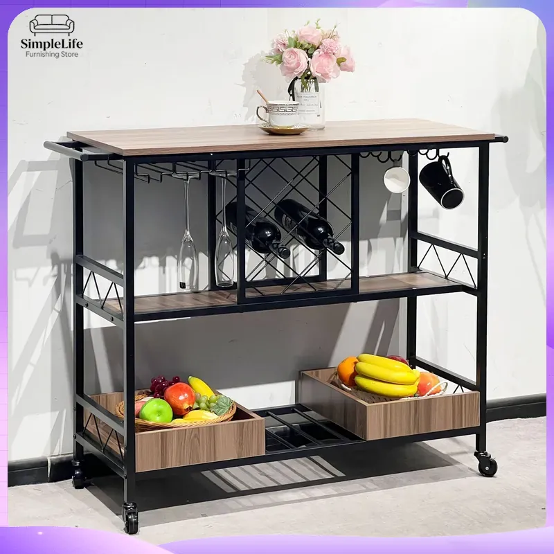 Kitchen Baking Cart - Carrito de Cocina Multifuncional con Estantes