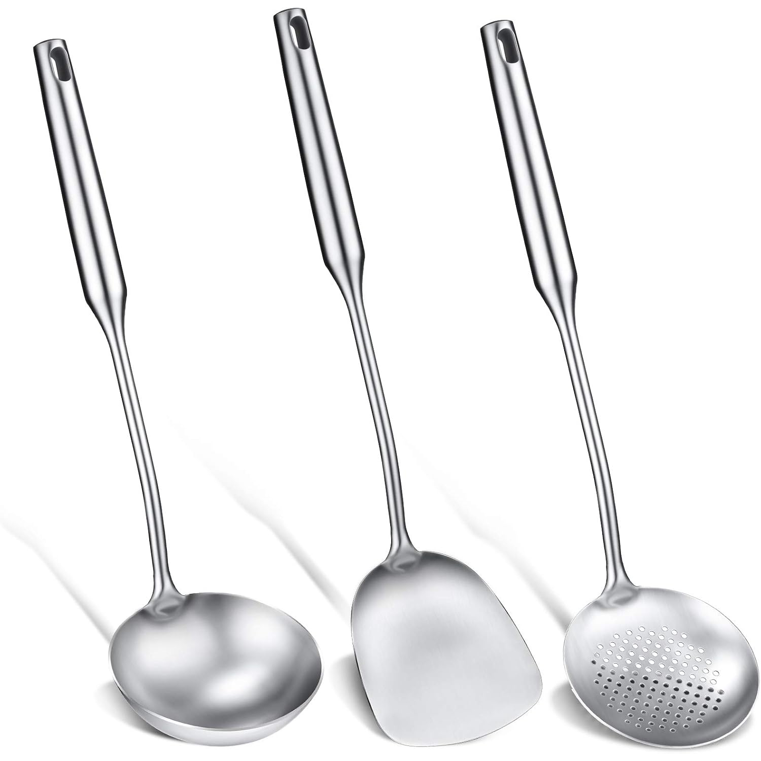 Offset Spatula Set - Espátula para Wok, Cuchara y Cuchara