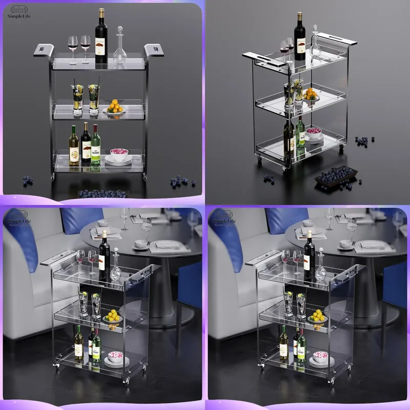 Kitchen Baking Cart - Carrito de Cocina Moderno de 3