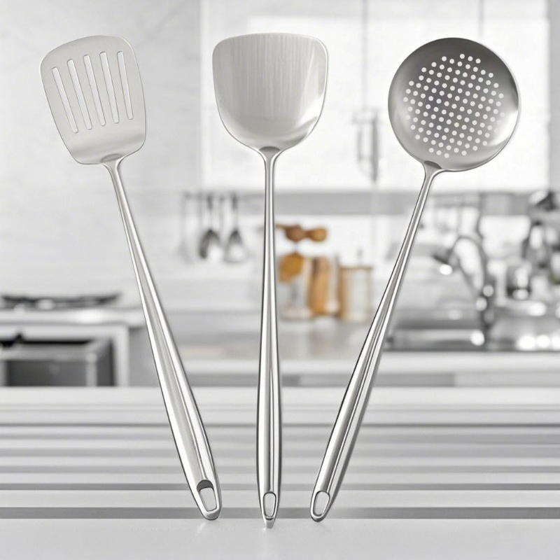 Offset Spatula Set - Espátula y Cuchara para Wok, Cuchara
