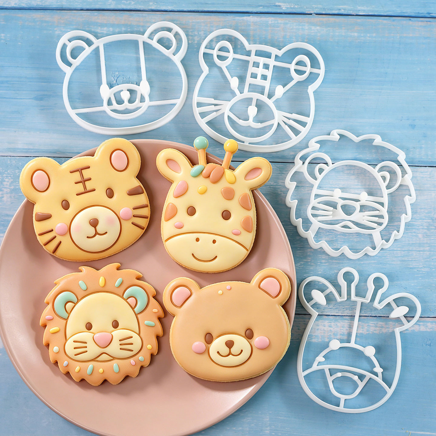 Baking Kitchen Set - Juego de 4 Cortadores de Galletas