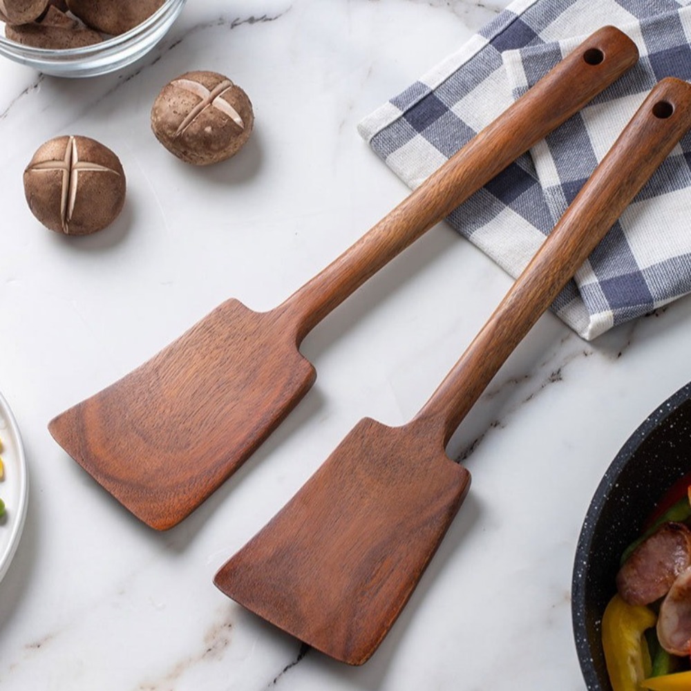 Offset Spatula Set - Espátula de cocina de madera maciza