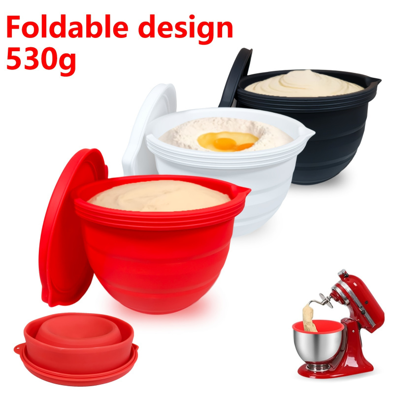 Baking Kitchen Set Up - Revestimiento de silicona plegable para batidoras