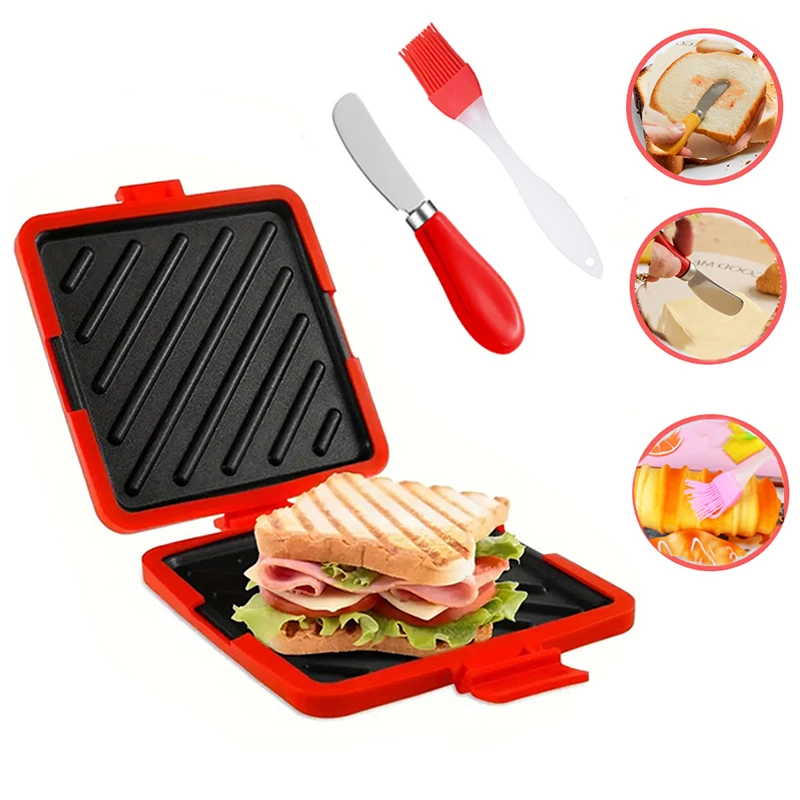 Juego de 3 tostadoras de sándw - Baking Kitchen Set reseña y precio