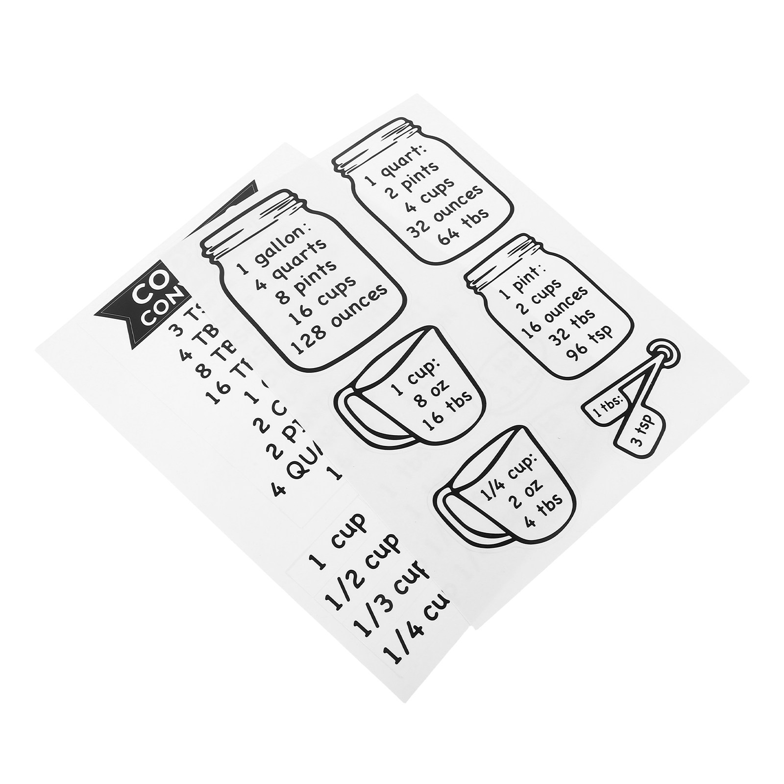 2 pegatinas de conversión para - Kitchen Baking Conversion Chart reseña y precio