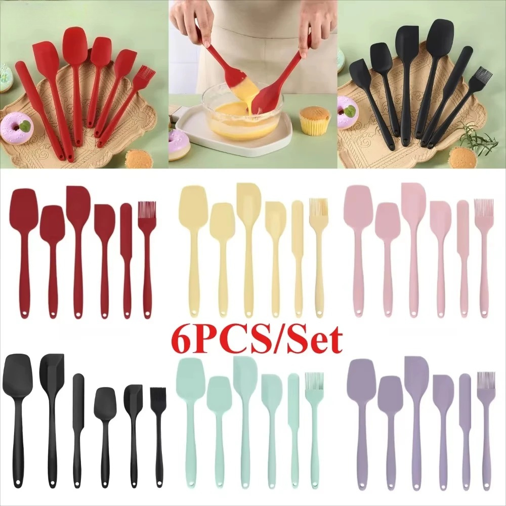Juego de 6 espátulas de silico - Baking Kitchen Set Up reseña y precio