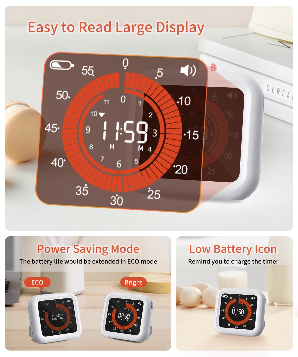 Temporizador Digital Visual co - Baking Kitchen Set Up reseña y precio