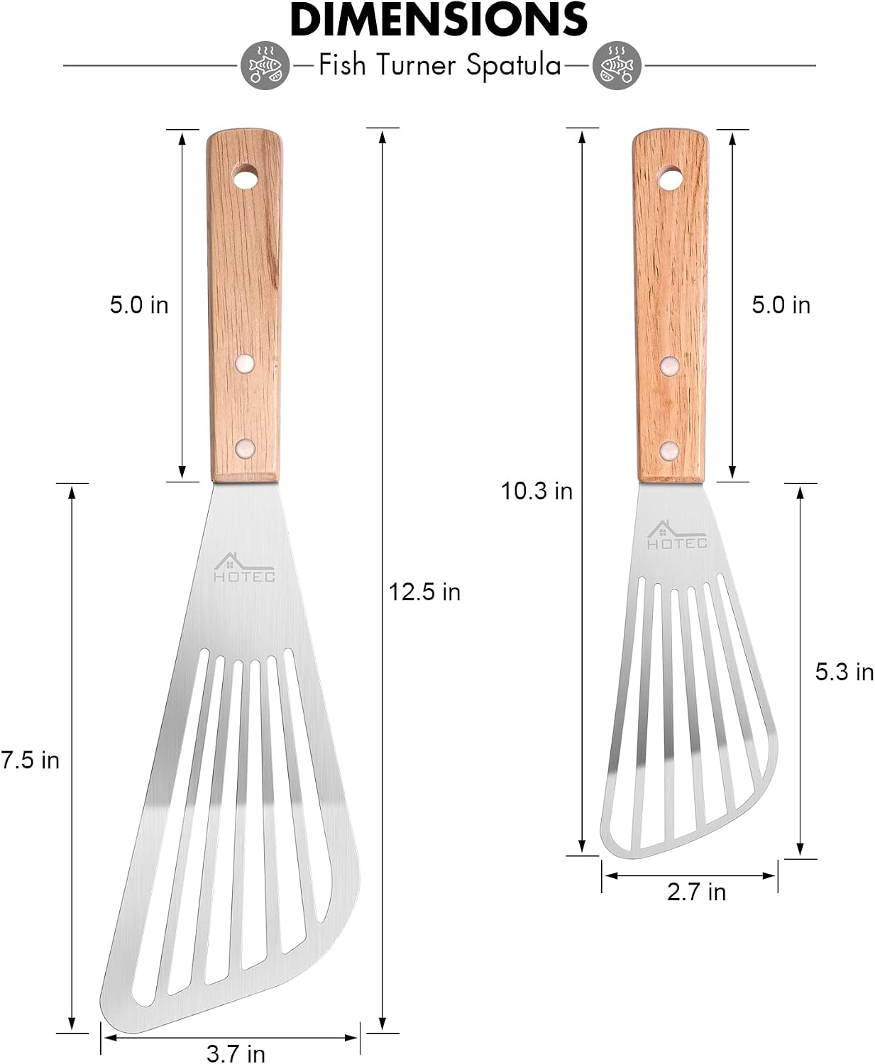 Juego de 2 espátulas para pesc - Offset Spatula Set reseña y precio