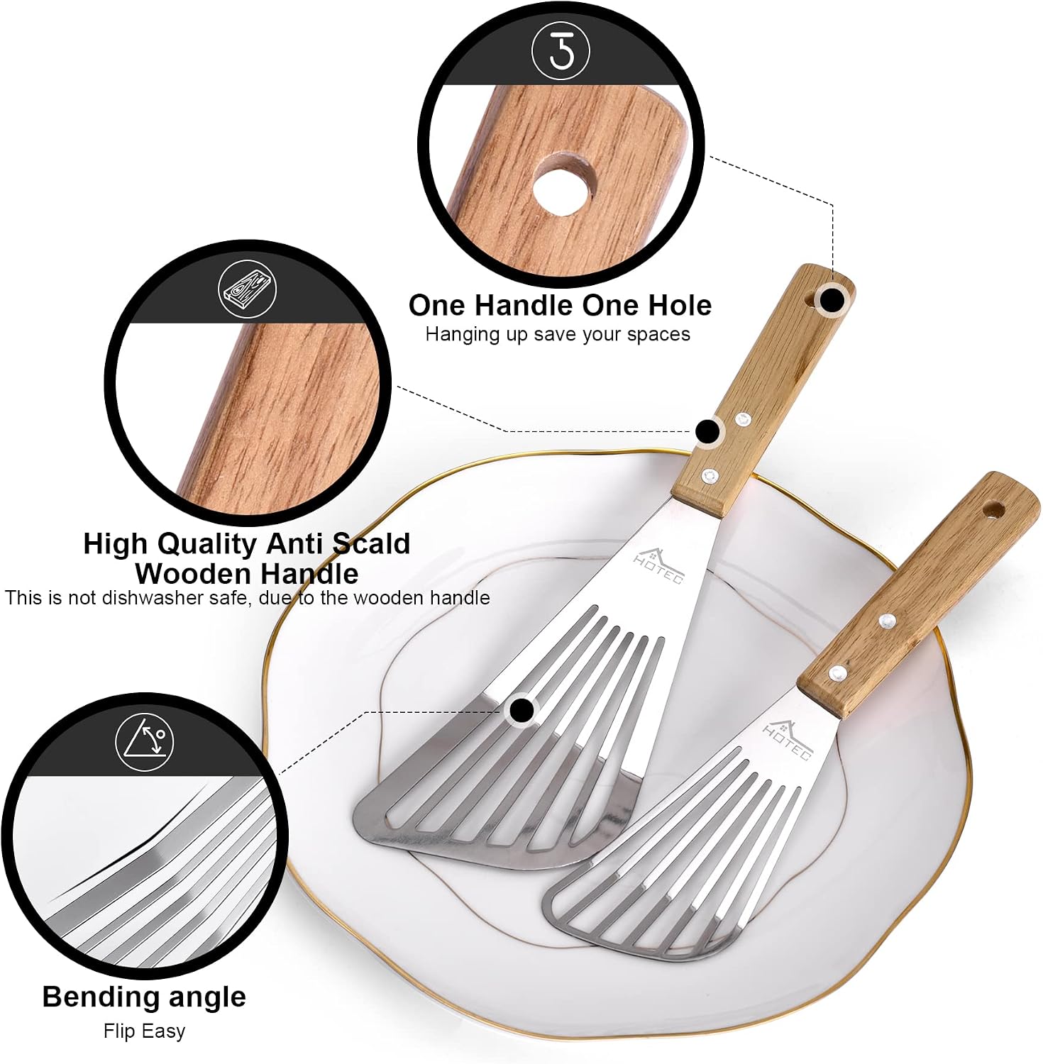 Juego de 2 espátulas para pesc - Offset Spatula Set reseña y precio