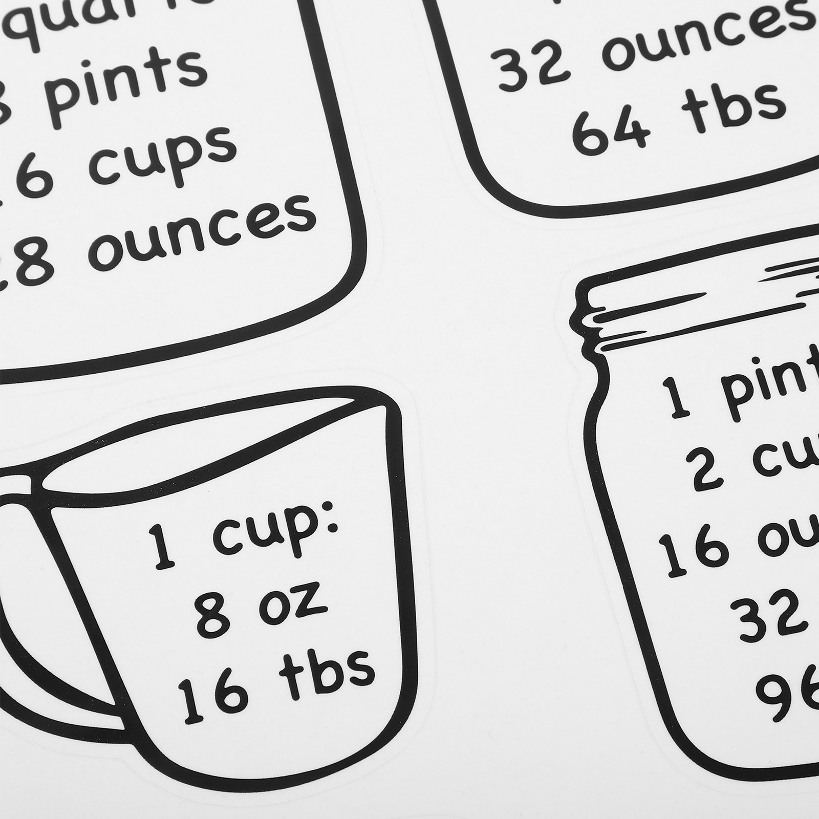 Tabla de conversión de medidas - Kitchen Baking Conversion Chart reseña y precio